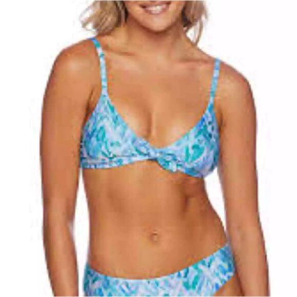 Splendid Graffiti Heart Retro Swim Bikini Bottoms in Blue, Large - Picture 4 of 14